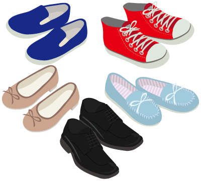 2. 現在履いている靴のチェック