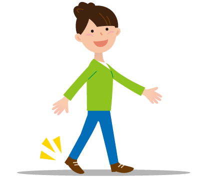 3. 歩き方を観察します